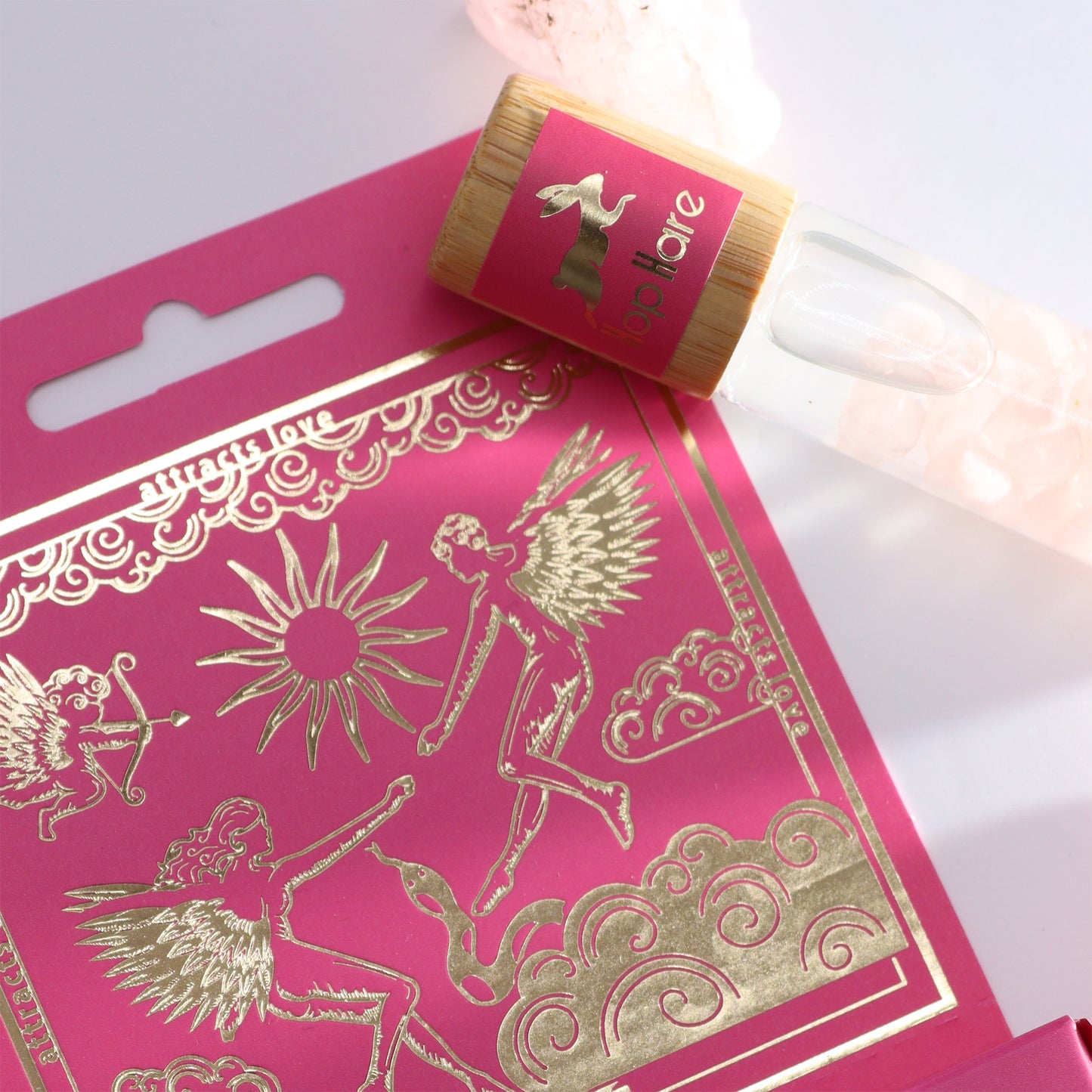 Hop Hare© Tarot Edelstein-Roll-on mit ätherischen Ölen "Die Liebenden" 10ml