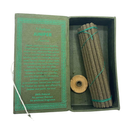 Himalaya Sughandit-Dhoop Räucherstäbchen-Geschenkset - Wacholder - Räucherstäbchen - Hauttempel