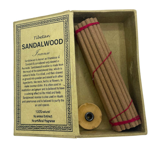 Himalaya Sughandit-Dhoop Räucherstäbchen-Geschenkset - Sandelholz - Räucherstäbchen - Hauttempel