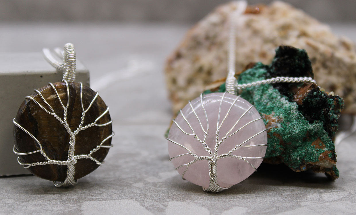 Indische Edelsteinkette - Lebensbaum -5 Designs