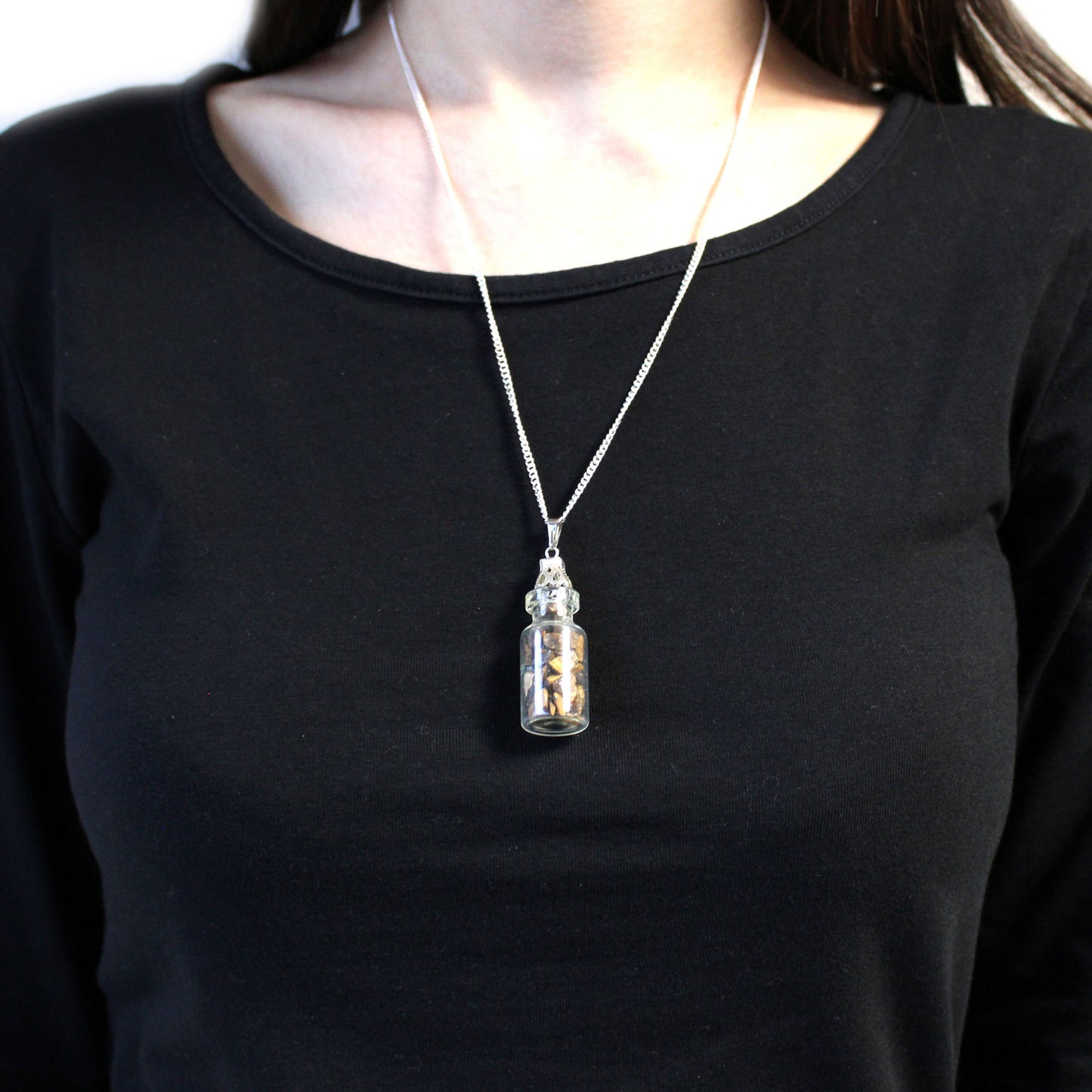 Indische Edelsteinkette - Edelsteine in Flasche - 5 Designs
