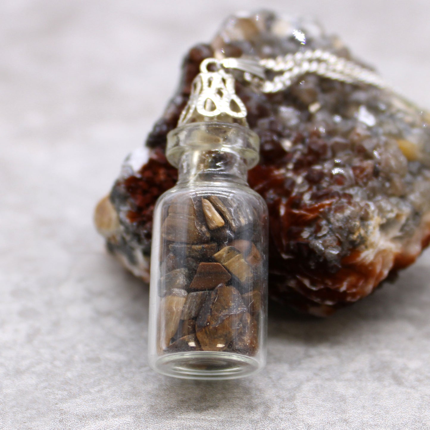 Indische Edelsteinkette - Edelsteine in Flasche - 5 Designs