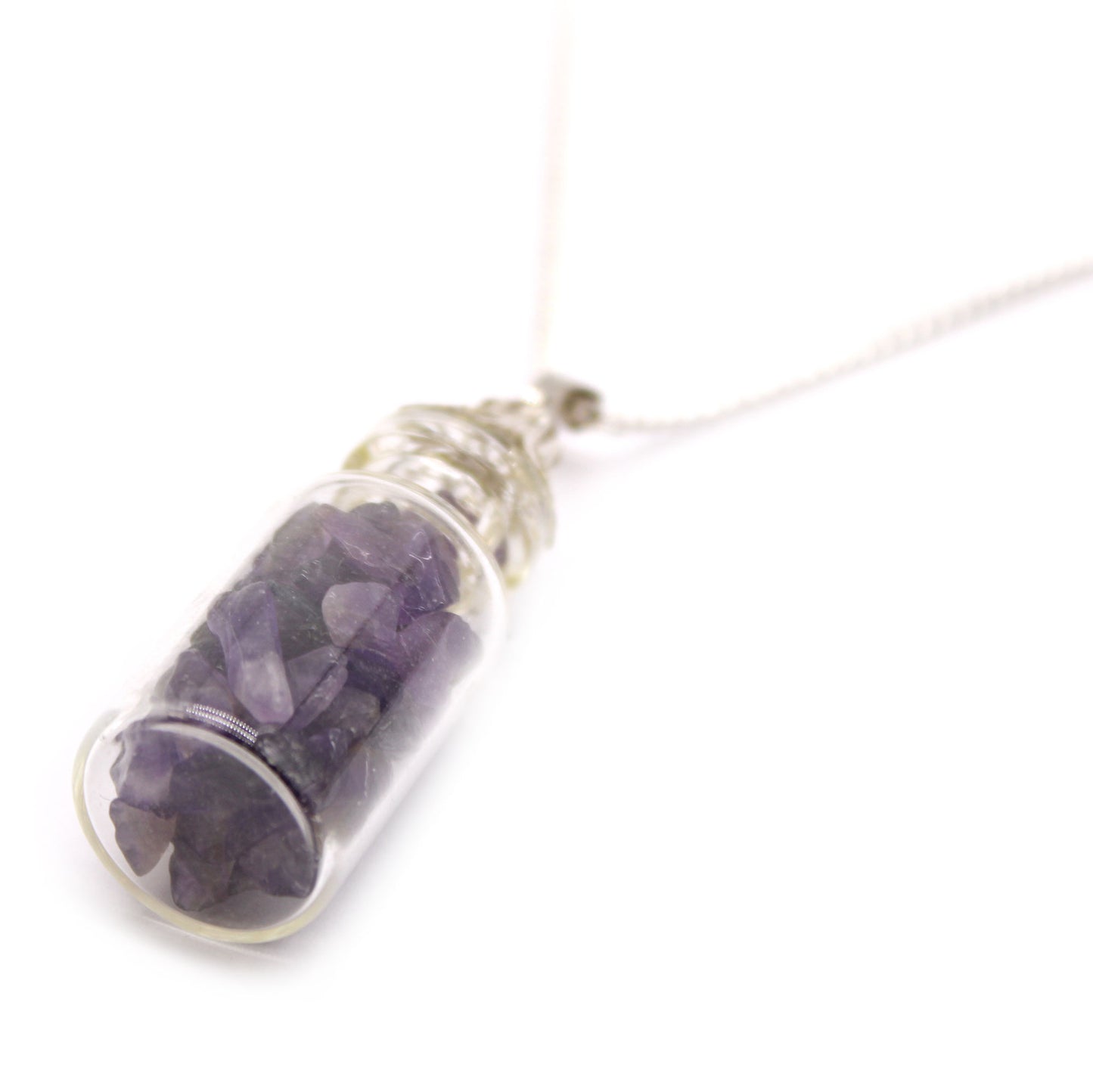 Indische Edelsteinkette - Edelsteine in Flasche - 5 Designs