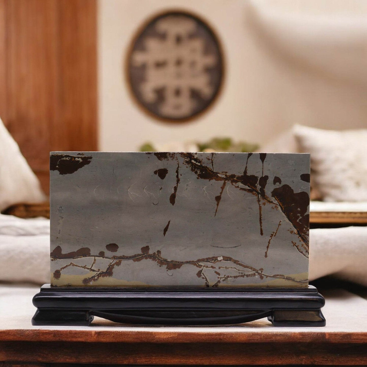 Guohua Bildstein - Landschaft (Großes Querformat) - 150 x 250 mm - ca. 800g - Bildstein - Hauttempel