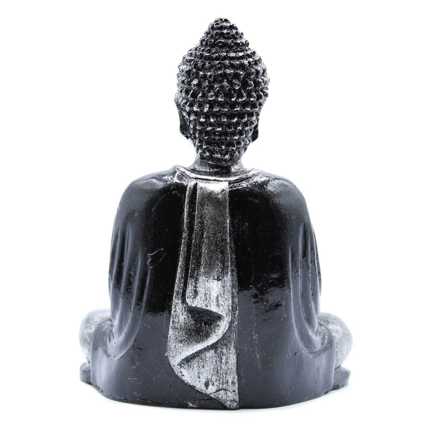 Buddha Statue - Schwarz Grau- mittelgroß - Statuen & Figuren - Hauttempel