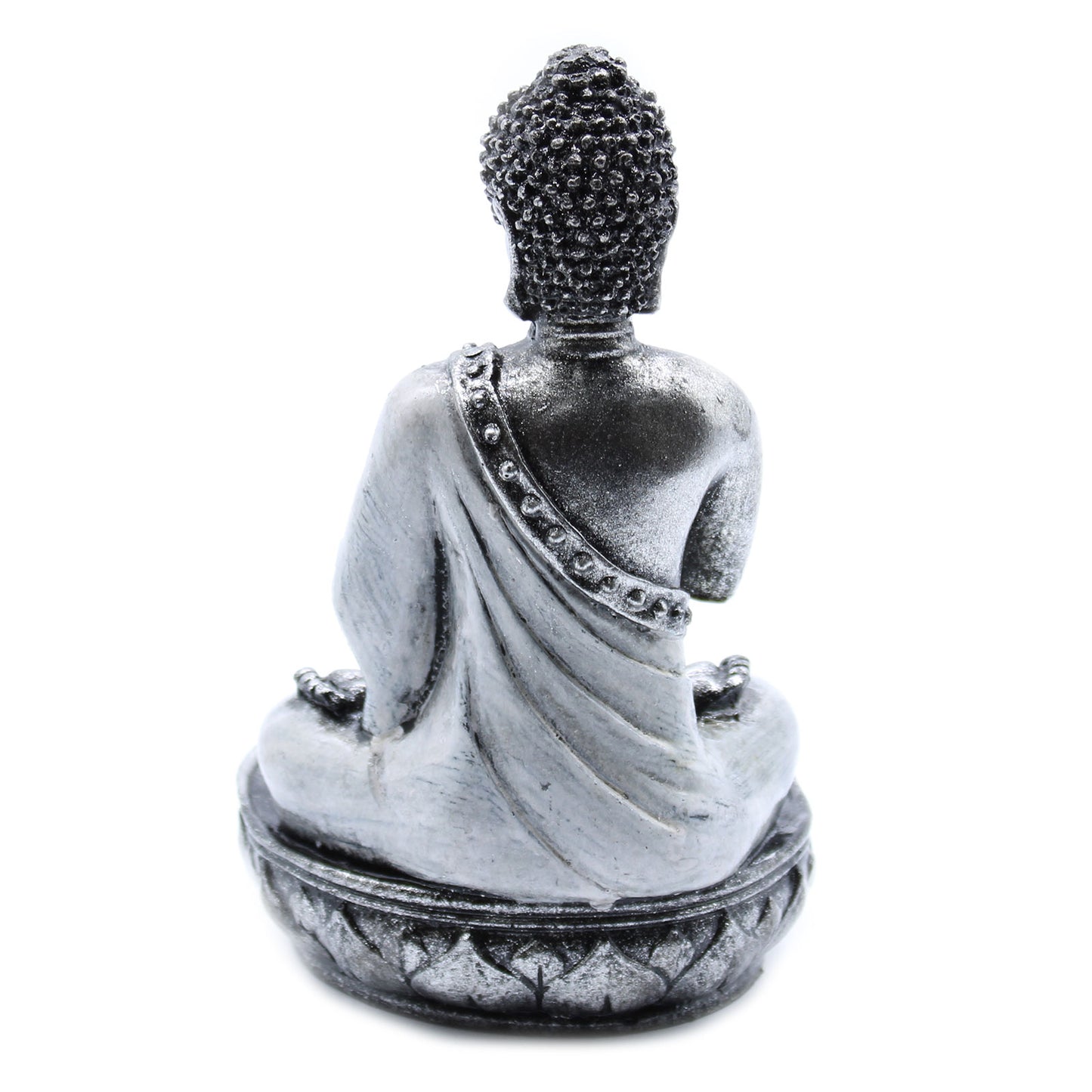 Buddha Statue Kerzenhalter - Weiß- mittelgroß
