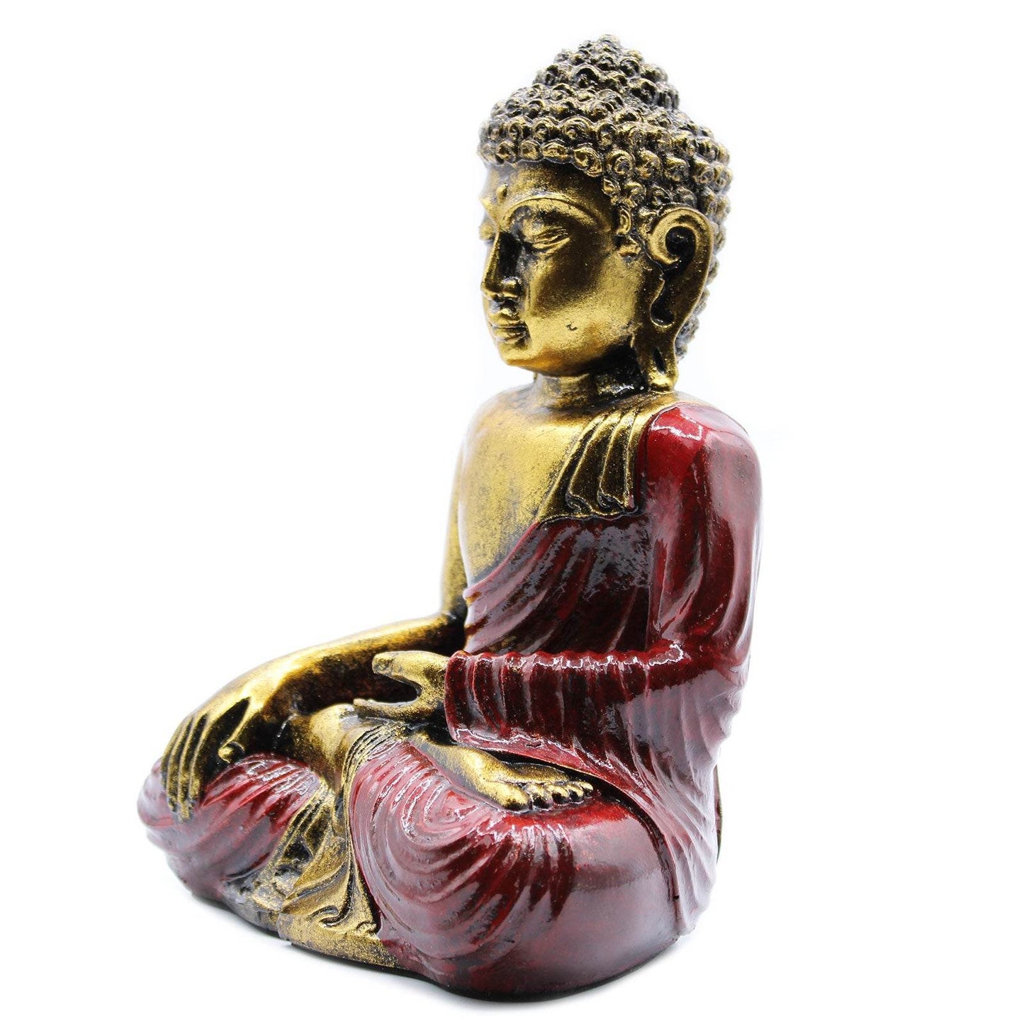 Buddha-Statue - Rot-Gold - groß - Statuen & Figuren - Hauttempel