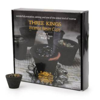 Harzbecher Set – Traditionelles Räuchern 12 Stk. - Heilige Drei Könige - Harze - Hauttempel