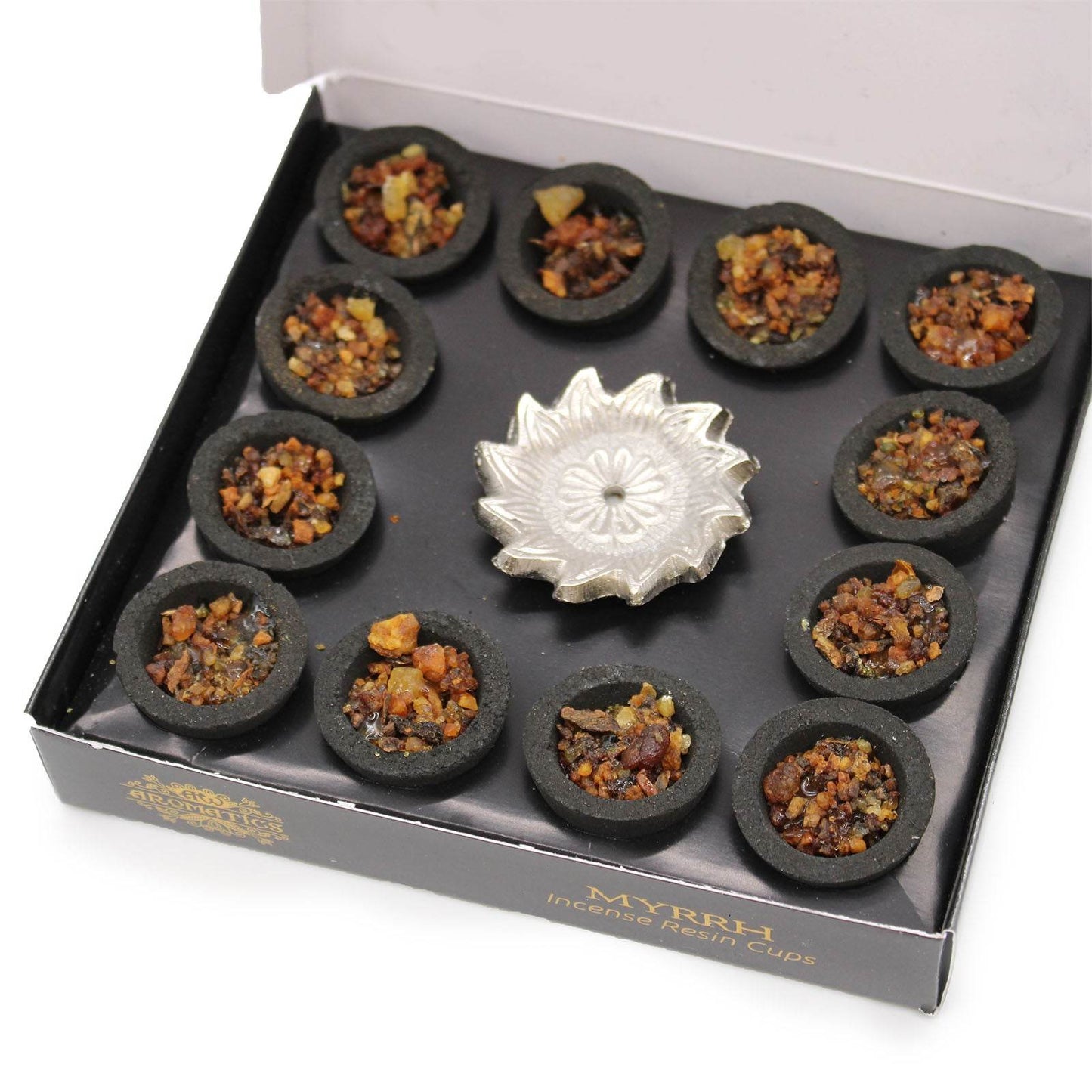 Harzbecher Set – Traditionelles Räuchern 12 Stk. - Myrrhe - Harze - Hauttempel
