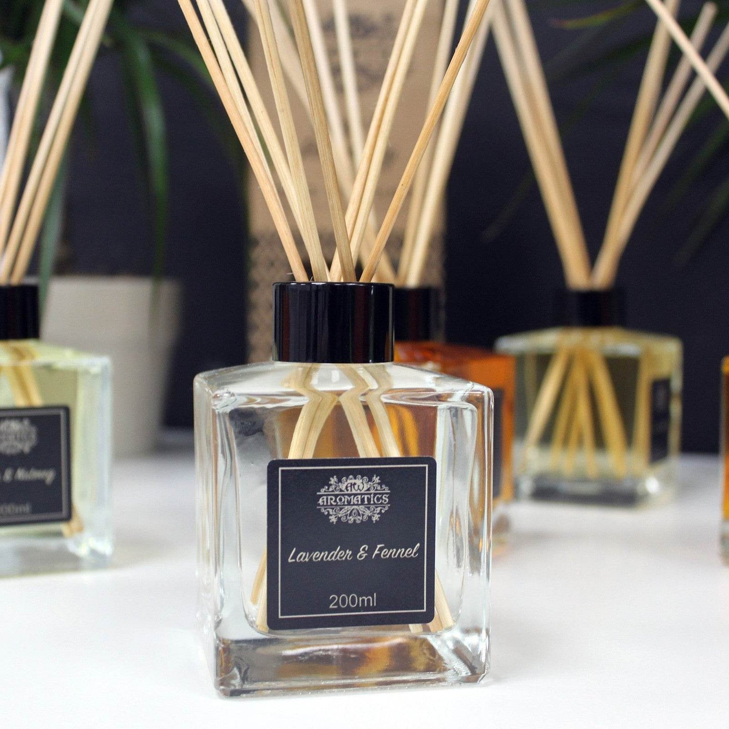 Lavendel & Fenchel Ätherisches Öl Rattanstäbchen Diffusor 200ml - Rattanstäbchen-Diffusor - Hauttempel