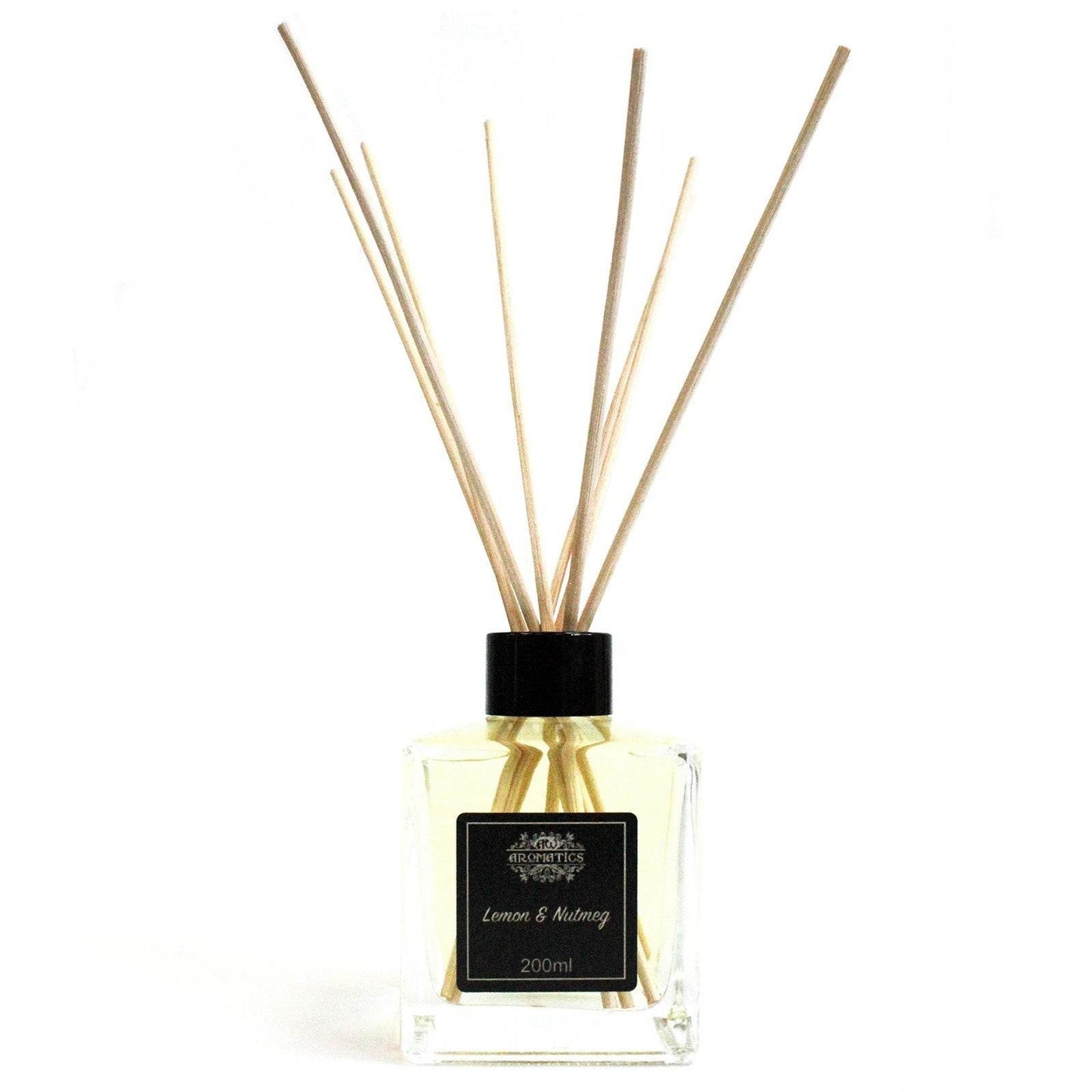Zitrone & Muskatnuss Ätherisches Öl Rattanstäbchen Diffusor 200ml - Rattanstäbchen-Diffusor - Hauttempel