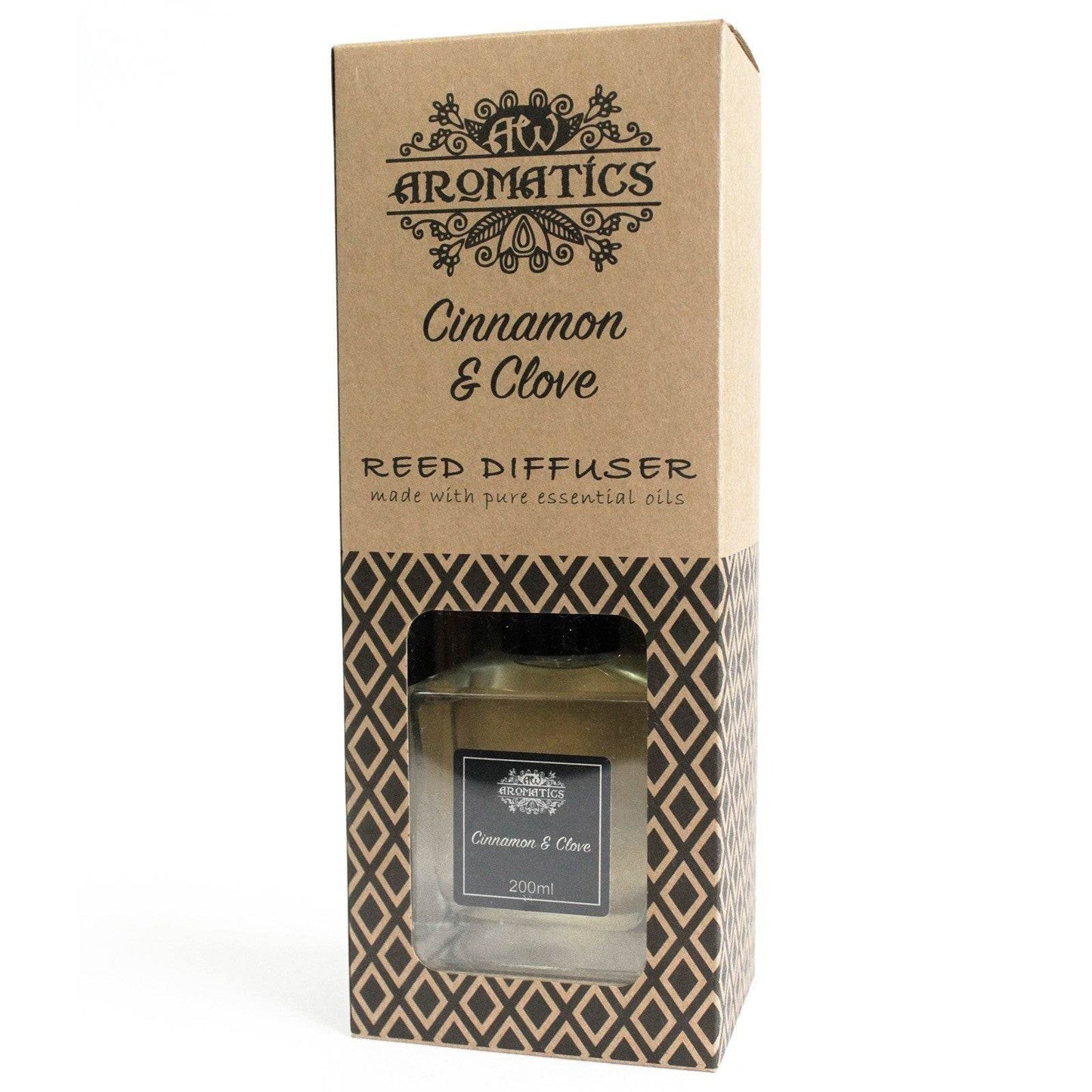 Zimt & Nelke Ätherisches Öl Rattanstäbchen Diffusor 200ml - Rattanstäbchen-Diffusor - Hauttempel