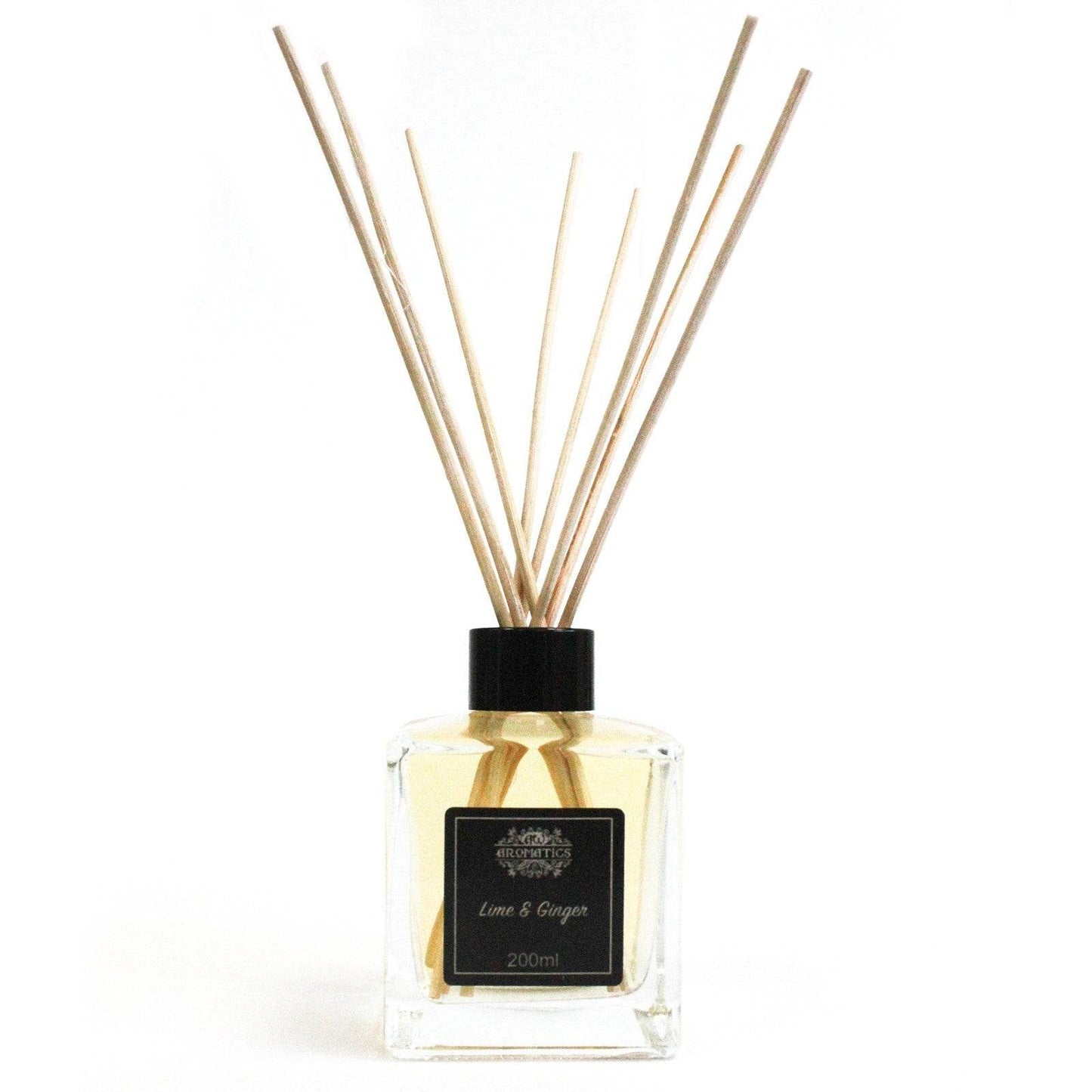 Limette & Ingwer Ätherisches Öl Rattanstäbchen Diffusor 200ml - Rattanstäbchen-Diffusor - Hauttempel