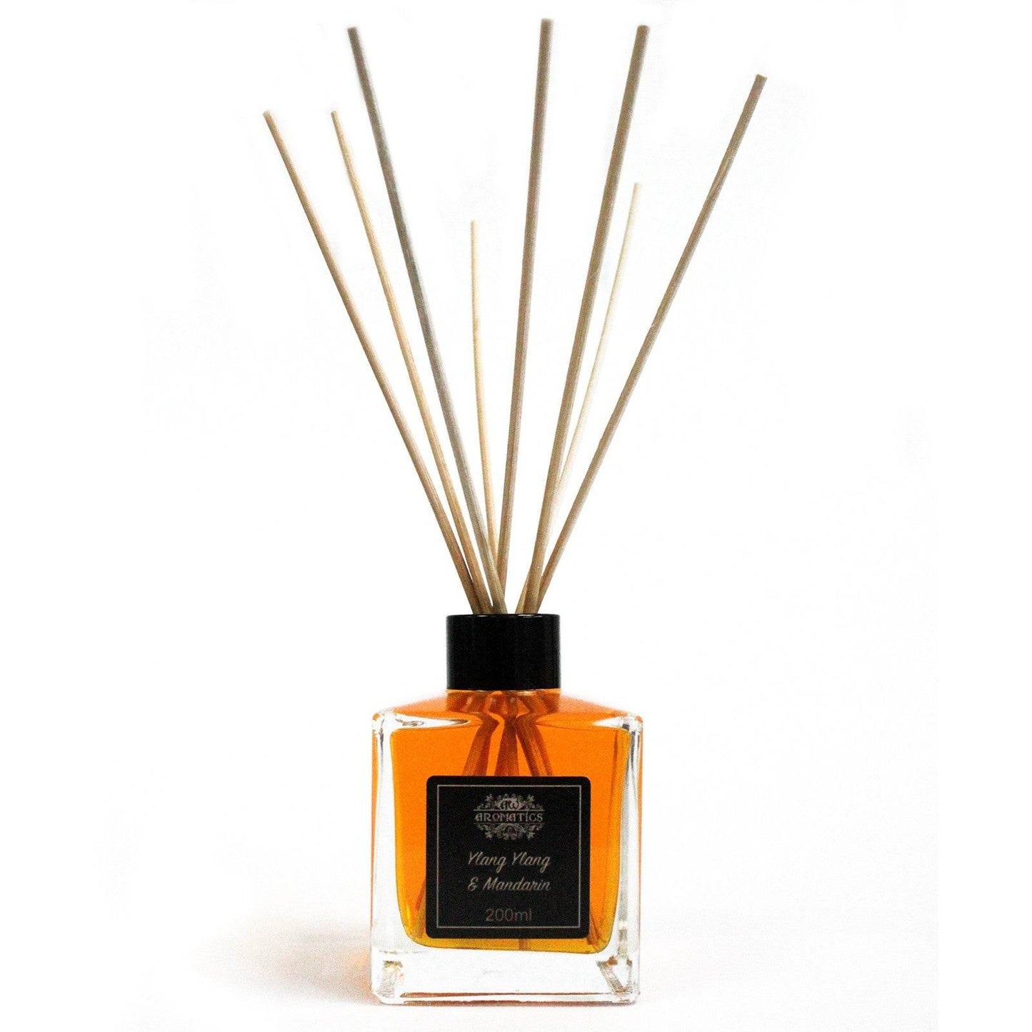 Ylang-Ylang & Mandarine Ätherisches Öl Rattanstäbchen Diffusor 200ml - Rattanstäbchen-Diffusor - Hauttempel