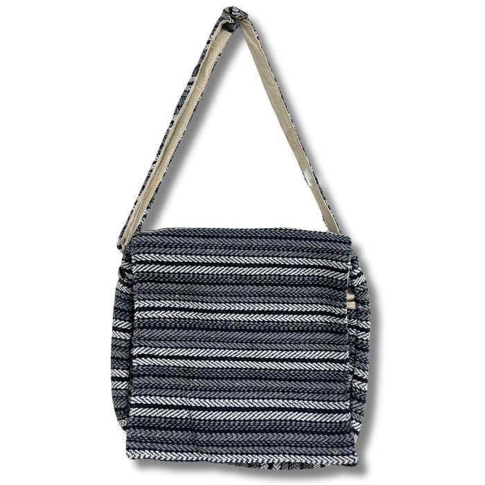 Laptop-Tasche - BANJARA - Boho-Stil - Blaue Streifen - Laptoptasche - Hauttempel