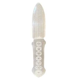 Selenit-Ritualmesser - Chakra - Selenit-Ritualmesser - Hauttempel