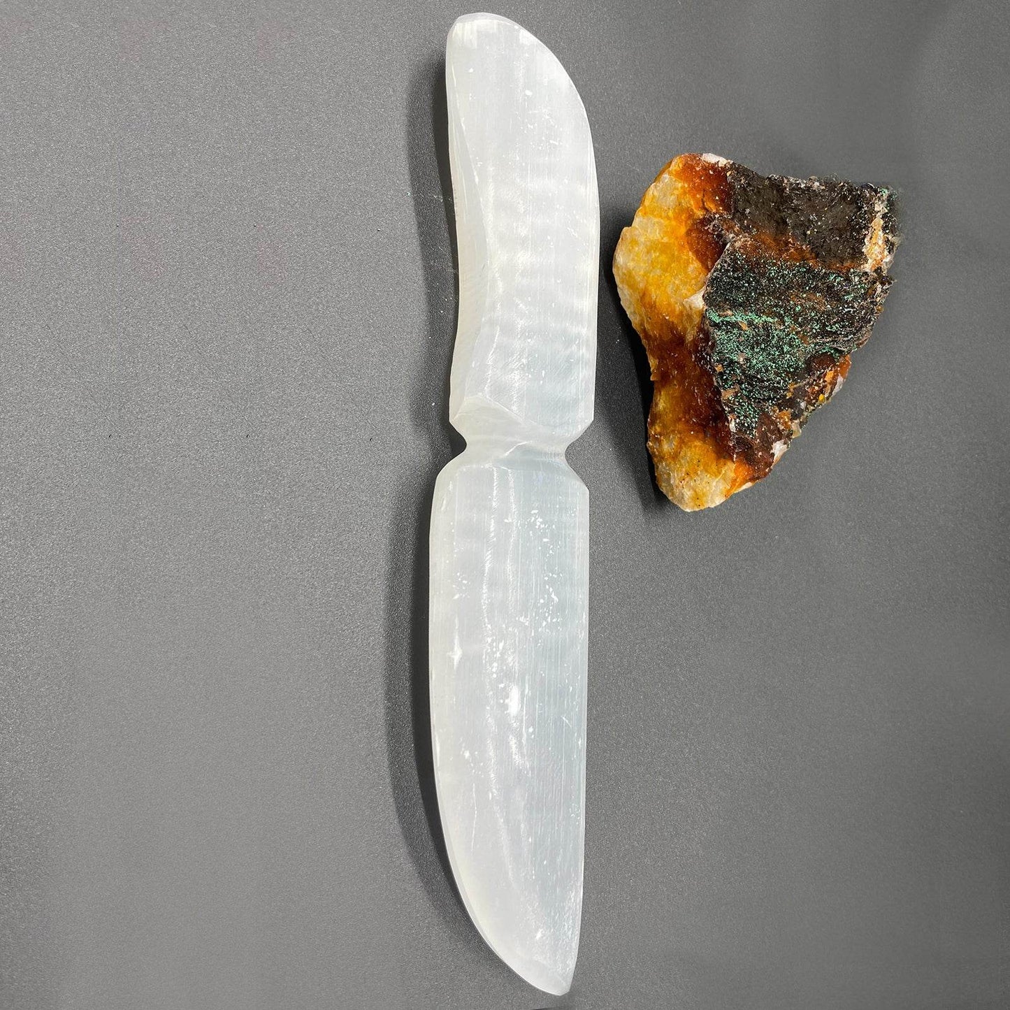 Selenit-Ritualmesser - Klassisch - Selenit-Ritualmesser - Hauttempel