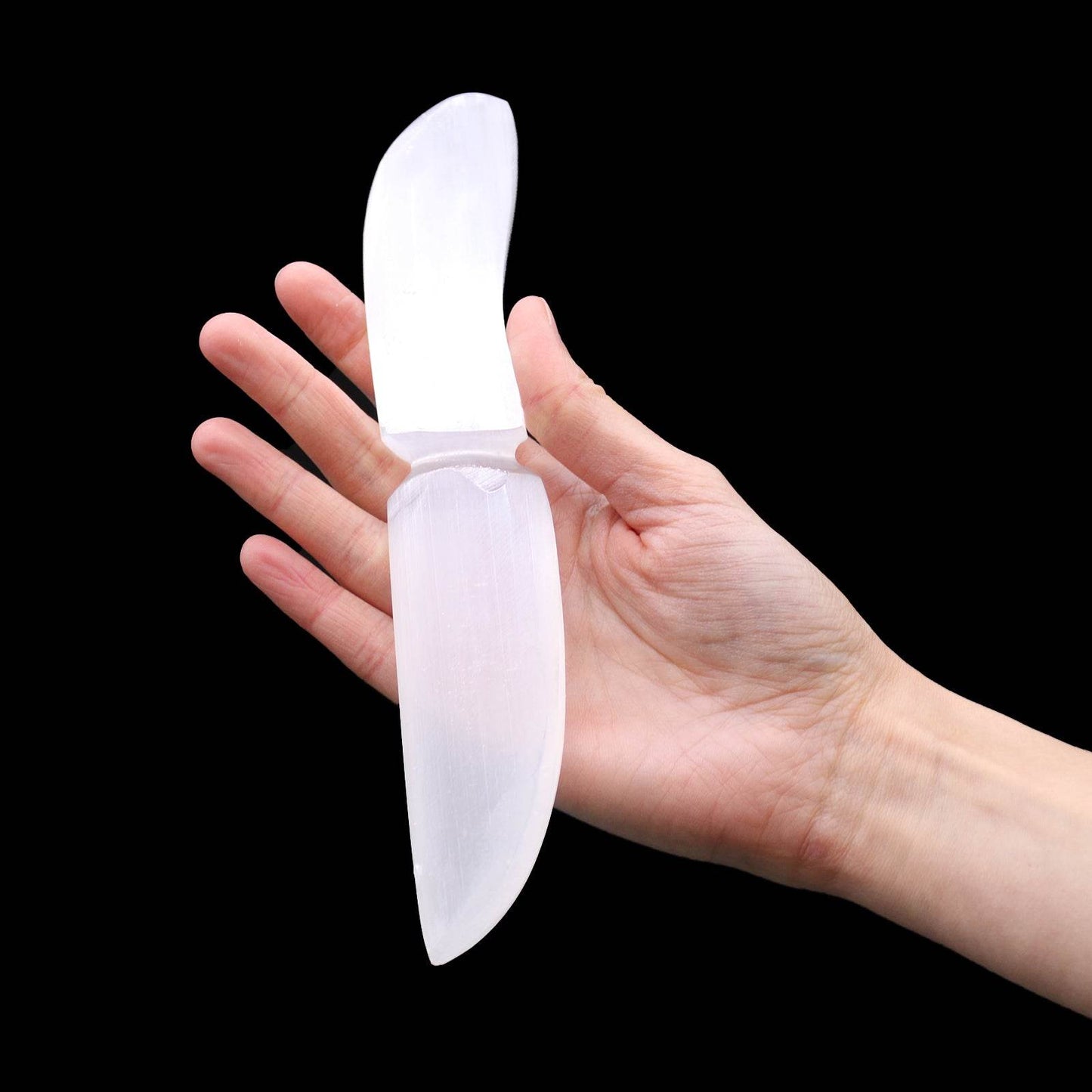 Selenit-Ritualmesser - Klassisch - Selenit-Ritualmesser - Hauttempel