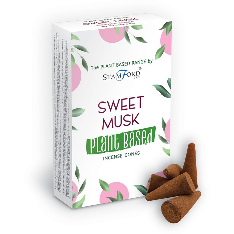 Räucherkegel auf Pflanzenbasis – Süßer Moschus (Sweet Musk)