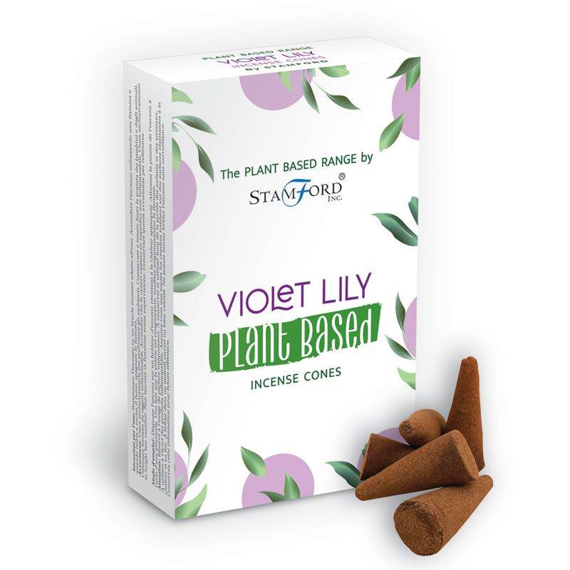 Räucherkegel auf Pflanzenbasis – Violet Lilly - räucherkegel - Hauttempel