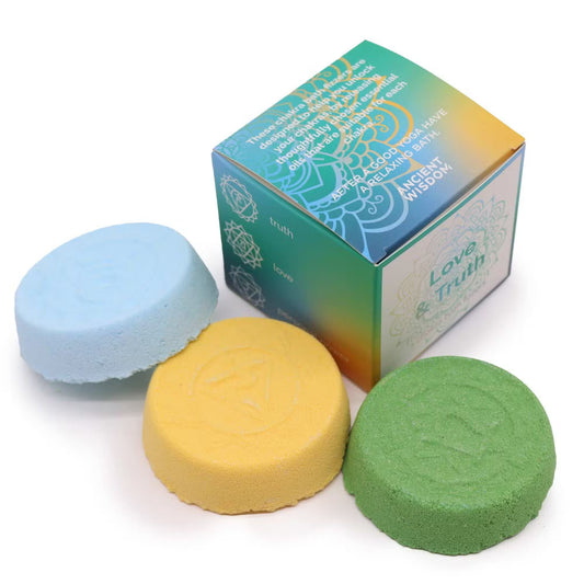 Kleines Chakra Badebomben-Set "Love & Truth"