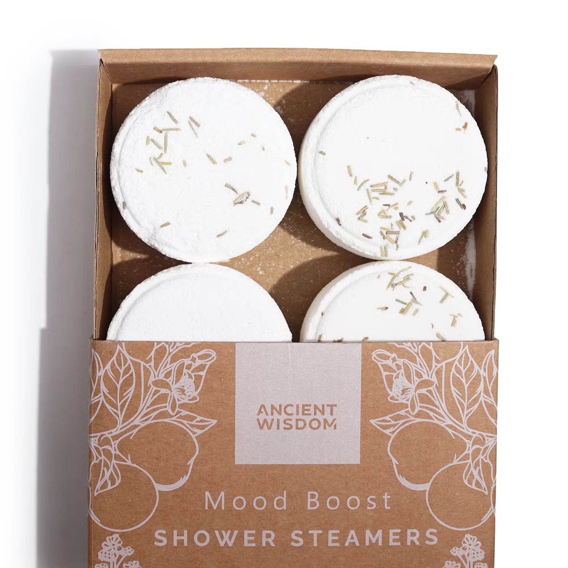 ZEN Shower Steamers - 4-er Set Duschdampfer - Mood Boost - Duschdampfer - Hauttempel