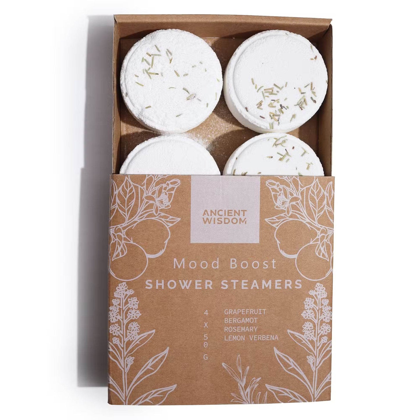 ZEN Shower Steamers - 4-er Set Duschdampfer - Mood Boost - Duschdampfer - Hauttempel