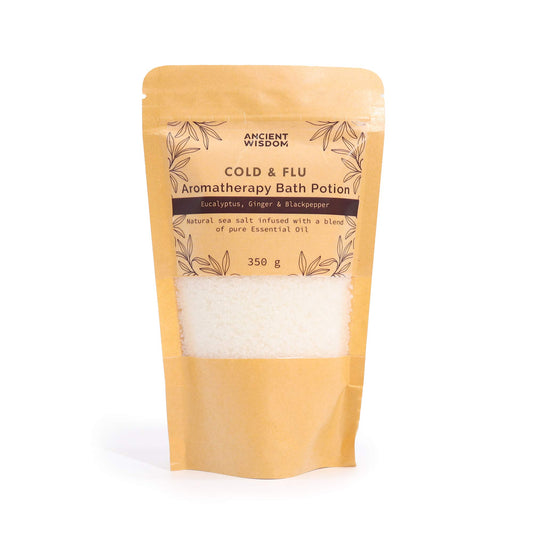 Aromatherapie Badezusatz "ERKÄLTUNG & GRIPPE" im Kraftbeutel 350g
