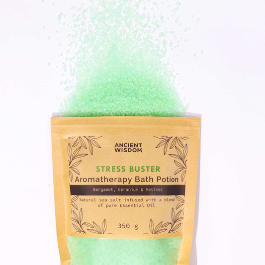 Aromatherapie Badezusatz "STRESS BUSTER" im Kraftbeutel 350g