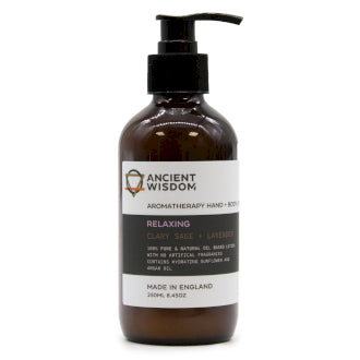 Aromatherapie Hand- und Körperlotion Muskatellersalbei & Lavendel - 250ml