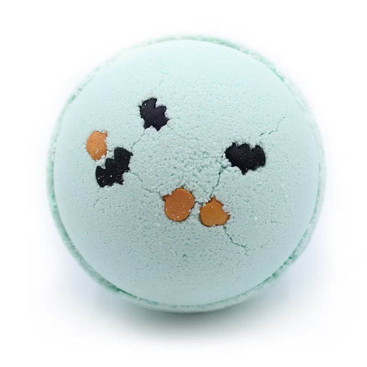 Halloween Badebombe Kürbis & Fledermaus - Kokos & Limette - 180g - Badebombe - Hauttempel