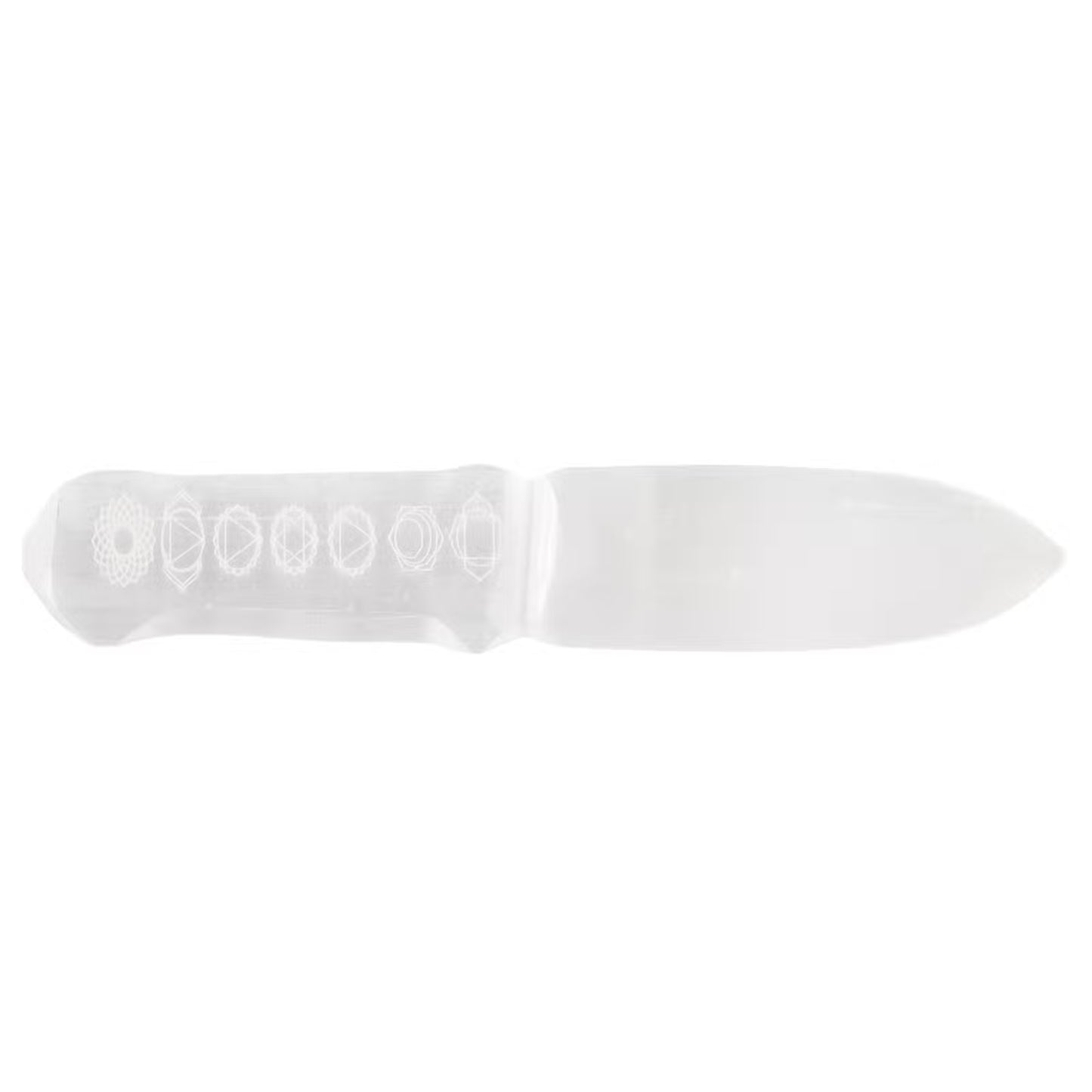 Selenit-Ritualmesser - Chakra