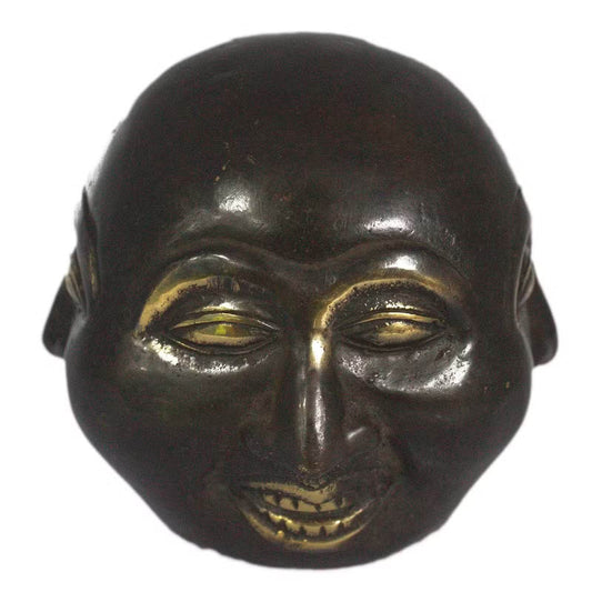 Fengshui - Viergesichtiger Buddha aus Messing - 10cm - Statuen & Figuren - Hauttempel