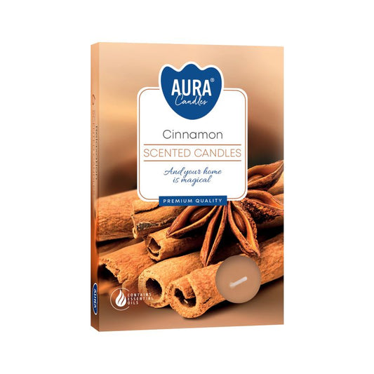 Duft-Teelichter - Zimt - Cinnamon (6-er Set)