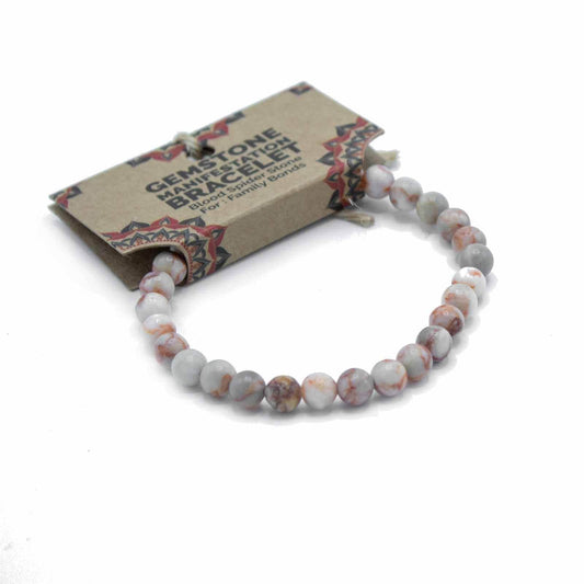 Roter Netz Jaspis Manifestation Armband - Family Bonds - Armschmuck - Hauttempel