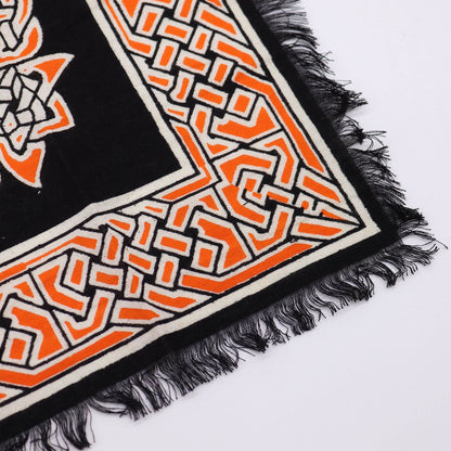 Esoterisches Altartuch mit Fransen - Mutter Erde/ Erdmutter - Esoteric Altar Cloth - Hauttempel