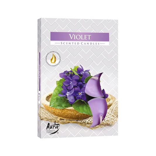 Duft-Teelichter - Veilchen - Violet (6-er Set)