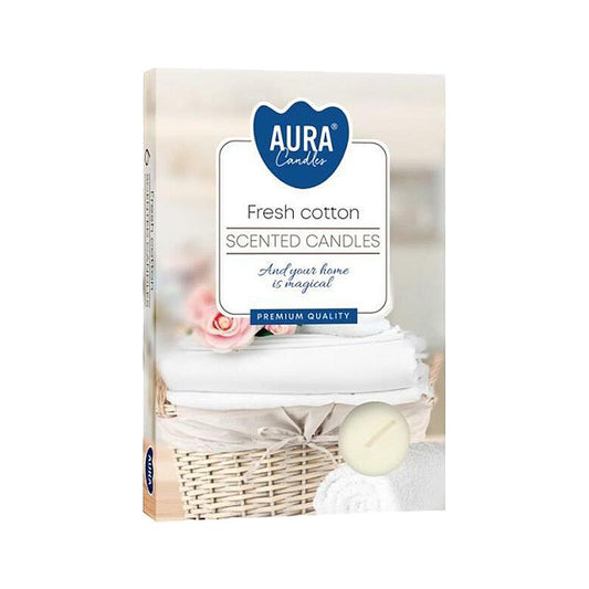 Duft-Teelichter - Frische Baumwolle - Fresh Cotton (6-er Set)