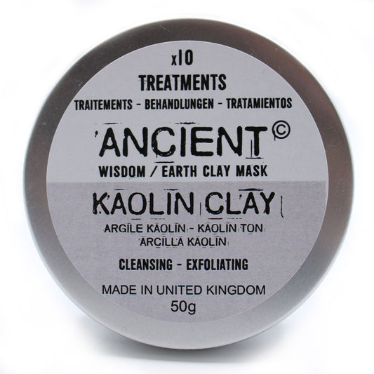 Gesichtsmaske Kaolin Clay (Kaolin Ton) - 50g
