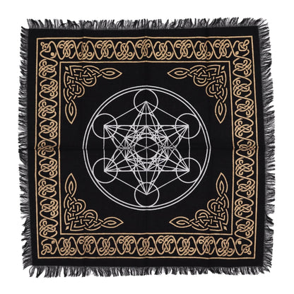 Esoterisches Altartuch mit Fransen - Chakra Diagramm - Esoteric Altar Cloth - Hauttempel