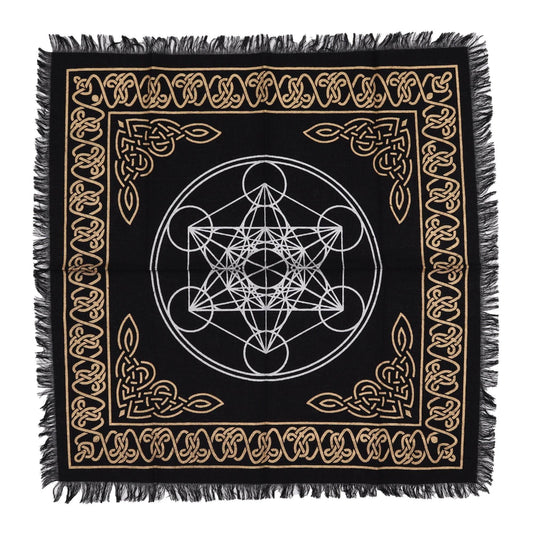 Esoterisches Altartuch mit Fransen - Chakra Diagramm - Esoteric Altar Cloth - Hauttempel
