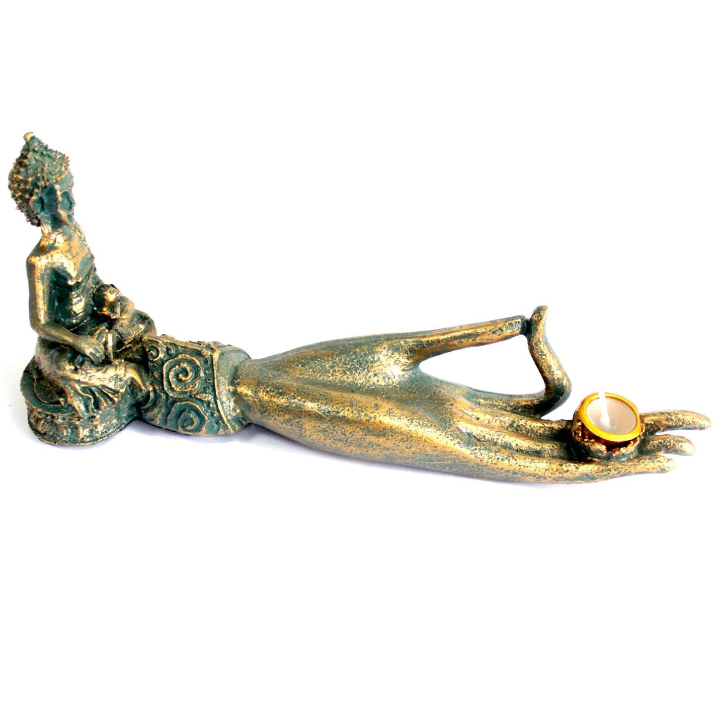 Buddha - Räuchergefäß & Halter "Hand" - Antik Finish