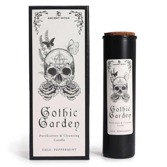 Hexen-Reinigungskerzen - Gothic Garden - Salbei & Pfefferminze - Ancient Witch Purification Candles - Hauttempel