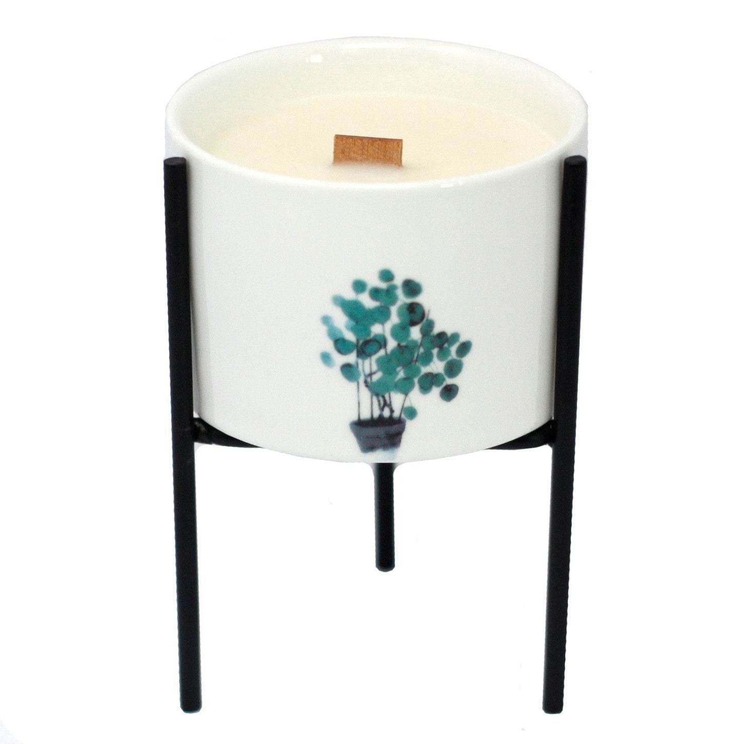 Kerzenhalter 3er Set passend zu mittlere und große Sojawachskerzen - 3x Iron Botanical Candle Holder - Hauttempel