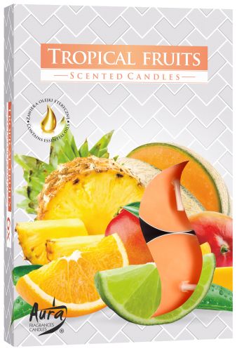 Duft-Teelichter - Tropische Früchte - Tropical Fruit (6-er Set)