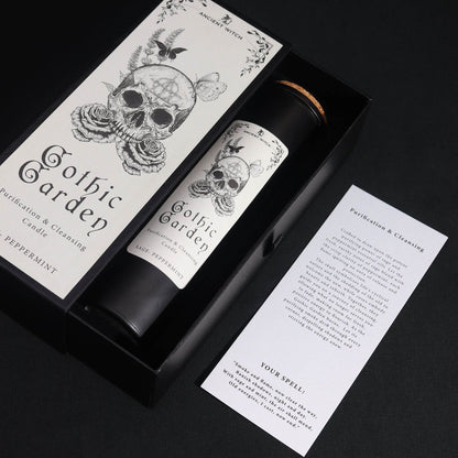 Hexen-Reinigungskerzen - Gothic Garden - Salbei & Pfefferminze - Ancient Witch Purification Candles - Hauttempel