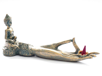 Buddha - Räuchergefäß & Halter "Hand" - Antik Finish