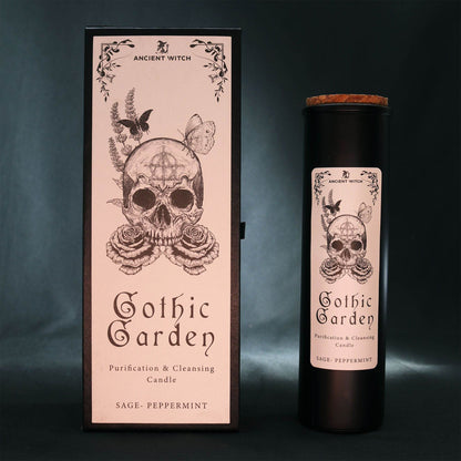 Hexen-Reinigungskerzen - Gothic Garden - Salbei & Pfefferminze - Ancient Witch Purification Candles - Hauttempel