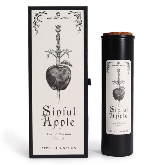 Hexen-Reinigungskerze - Sündiger Apfel - Apfel & Zimt - Ancient Witch Purification Candles - Hauttempel