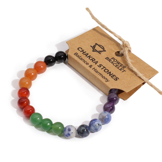 Edelstein-Kraftarmband - Chakra Steine